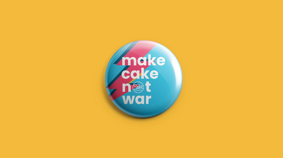 Badge - Make Cake Not War!